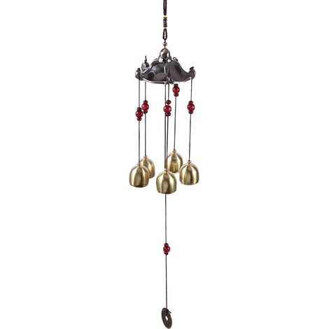Carillon éolien porte-bonheur en métal, décoration suspendue pour jardin classique ou pavillon d'extérieur (1/5)
