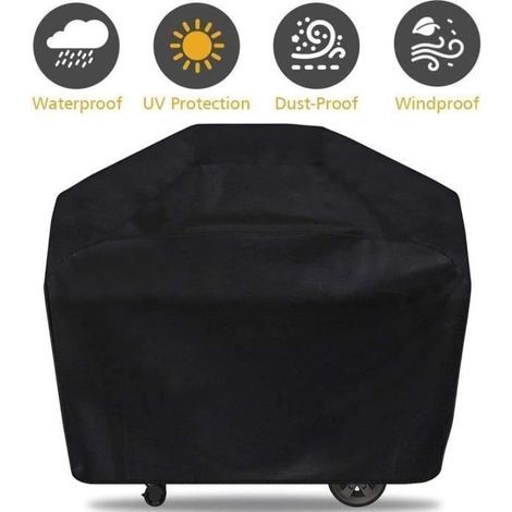 Grillabdeckung – Wasserdichter Schutz – Staub- und Regendicht – 190 x 61 x 117 cm (1/4)
