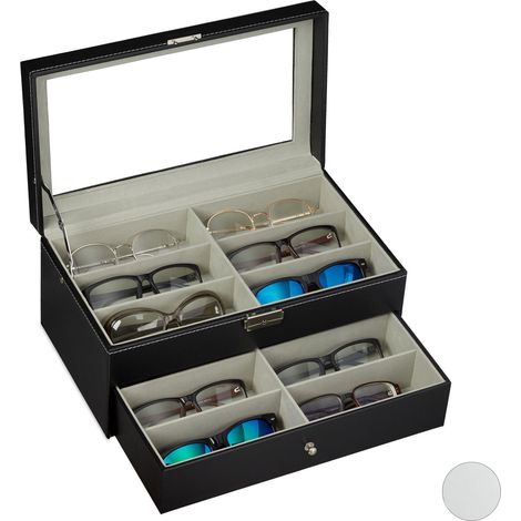 Almacenamiento de gafas para 12 pares
