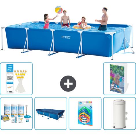 Rechteckiger Frame Pool - 450x220x84 cm - 7-teilig S26