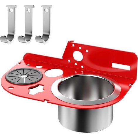 Porte-outils en aluminium de 2 mm d'épaisseur pour échelle Grand seau pour clous et outils, organisateur robuste (1/5)