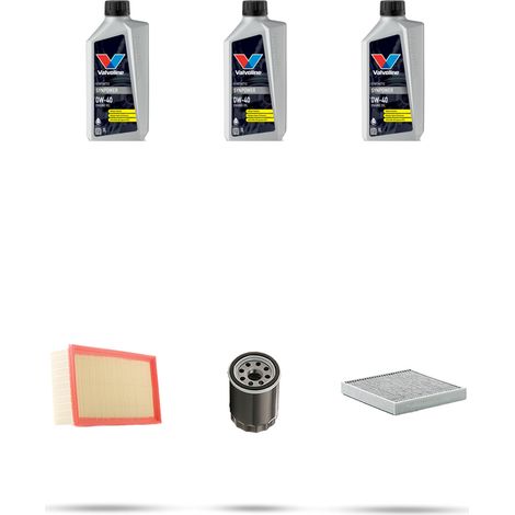 Kit tagliando 3 FILTRI e 3L OLIO compatibile con Mitsubshi Colt VI (Z30) 1.1 55KW Dal 2004 (1/5)