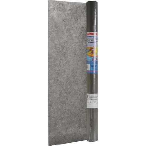 Jardibric – Rouleau géotextile en maille polypropylène 1m x 10m – 100 gr/m² pour séparation et stabilisation du sol – Drainage efficace (1/3)