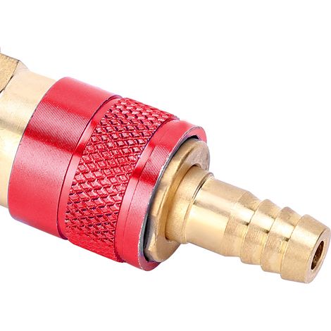 Adaptateur à eau 8mm pour torche de soudure MIG TIG, raccord rapide refroidi par eau (Rouge) (1/5)