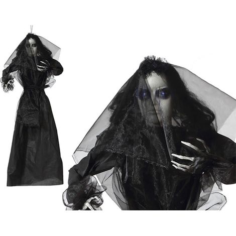 bigbuy-carnival S1125818 decorazione sospesa nera Halloween