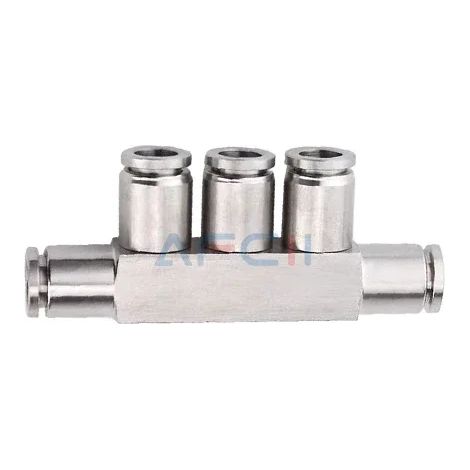 Raccord de tuyau pneumatique en acier inoxydable 304 (PK-10MM) 14/16 mm, raccord rapide en métal de qualité, haute pression et haute température. (1/5)