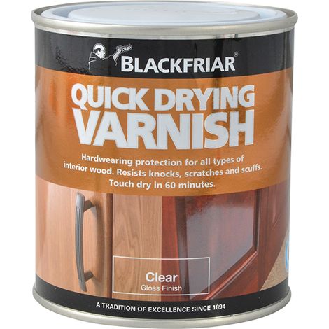 Blackfriar Duratough Quick Drying Interior Varnish in Clear Gloss - 500ml