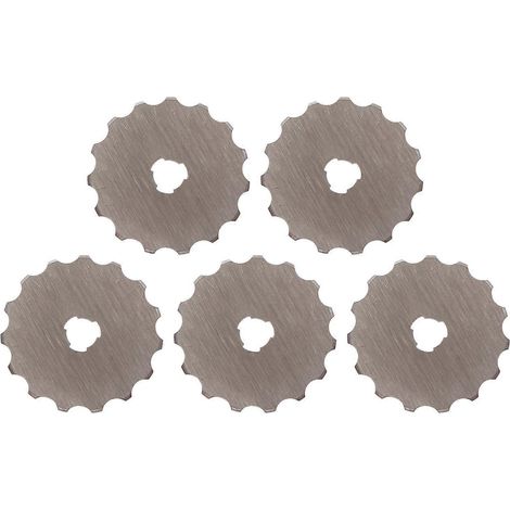 Ensemble de 5 pièces pour la découpe de tissu, cutter rotatif pour papier et tissu, fournitures de couture, point de rupture de 45 mm
