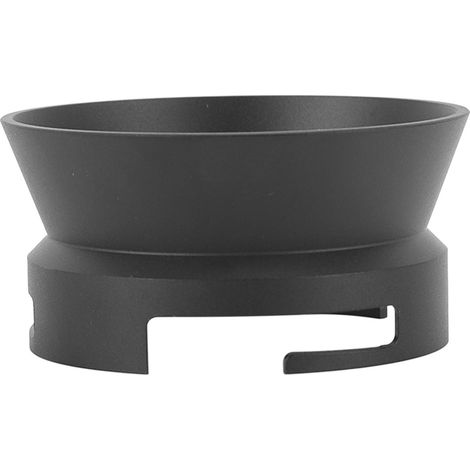 Entonnoir doseur à café en alliage d'aluminium noir, anneau de mesure pour machines à café de restaurant avec poignée de 54 mm (1/5)
