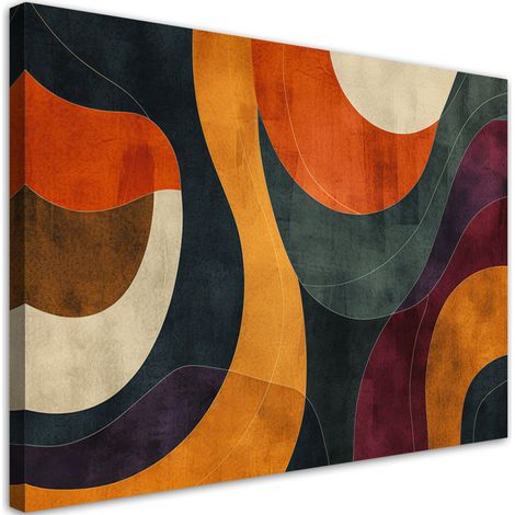 Tableau sur toile Tableau sur toile Abstraction rétro 100x70 (1/5)