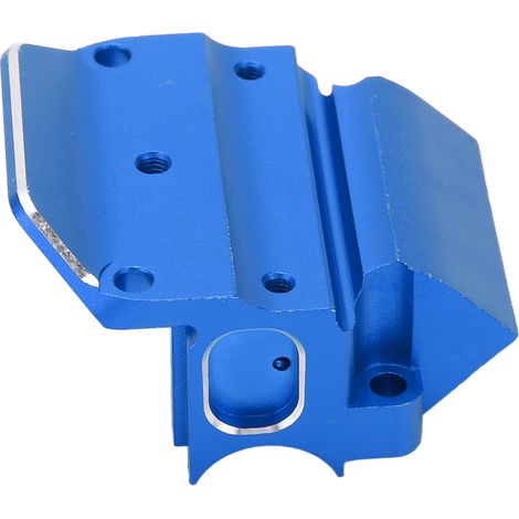 Ensemble de couvercles supérieurs de boîte de vitesses avant et arrière en métal pour voiture RC Arrma Karton 1/8 et Typhon (bleu) (1/5)