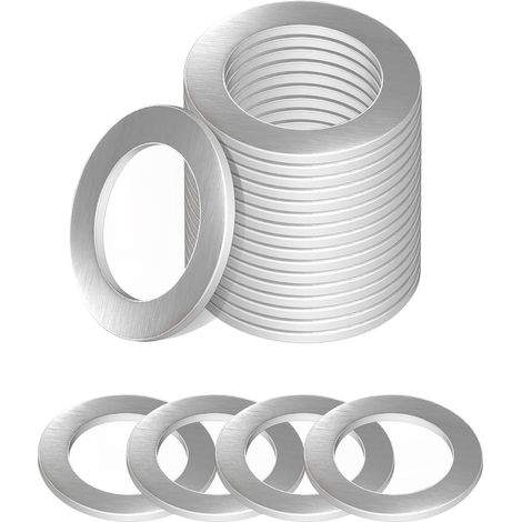 10 PCS Joint Vidange Voiture,0.55” Joint Vidange,Joints de rondelle de bouchon de vidange d'huile,Etanche Garnitures de Rondelle en Aluminium,Remplacer le numéro de pièce 94109-14000 (1/5)