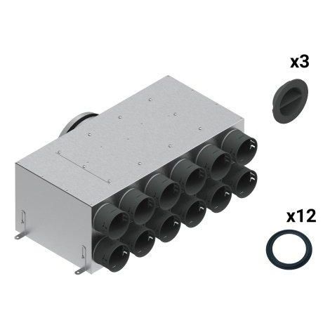 Caja de distribución spiroflex 12 9x75 200 blanco pvc