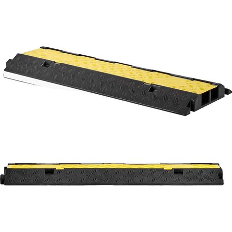 Rampa de protección de cables duradera, fácil acceso para cables, 55x50 mm, 2 canales. (1/2)