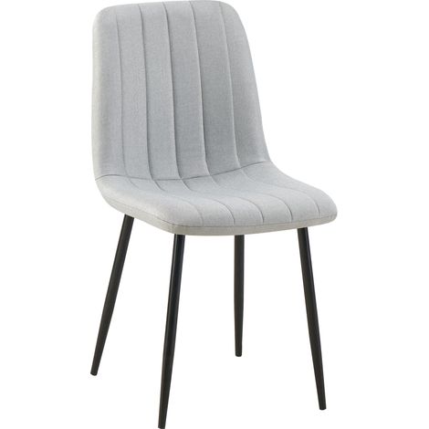 Silla De Comedor Dijon Tela Gris (1/5)