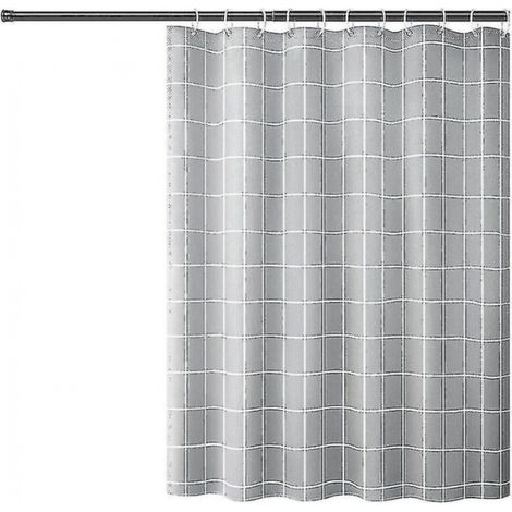 Duschvorhang, schimmelresistenter Duschvorhang 180x180cm Waschbarer Duschvorhang Strapazierfähiger Duschvorhang für Badezimmer, Ausstellung