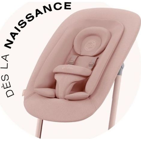 Transat bébé évolutif avec dossier ajustable – Harnais 5 points – Matériaux doux et respirants – Balancement naturel – Cybex (1/5)