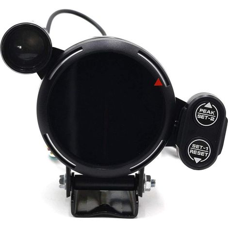 3.5-inch Tachometer – High-RPM Speedometer with 7-Color Backlight for Cars and Motorsports – LED Digital Display – Smoked Black Lens for Visibility (1/5)