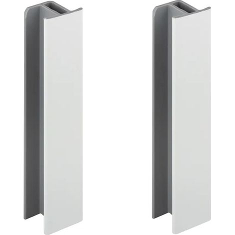 cyclingcolors 2x Connettore Zoccolino Battiscopa 150mm bianco opaco Bordo Mobili Cucina Zoccolo Giunzione multiangolo angolare (1/3)