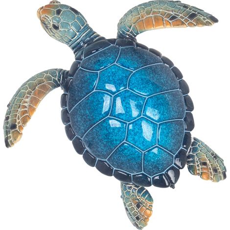 Signes Grimalt Figura De Tortuga Figuras  Tortuga Marinero Azul 9x28x30cm 36549 (1/3)