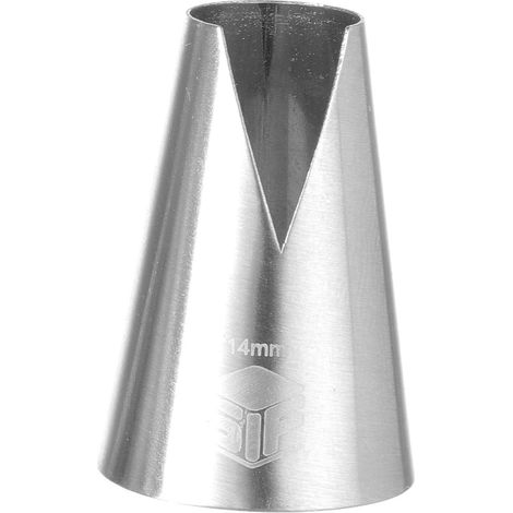 Boquilla para manga pastelera para decorar la letra V de 14 mm - hendi 551233