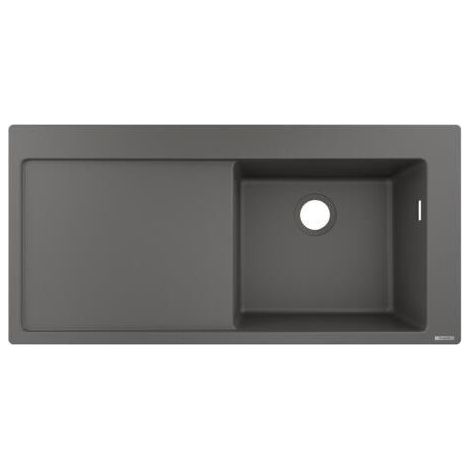 S514-F450 Evier encastré 450avec égouttoir gris pierre