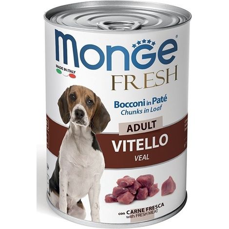 Monge Fresh Cane Patè 400gr Vitello (1/3)