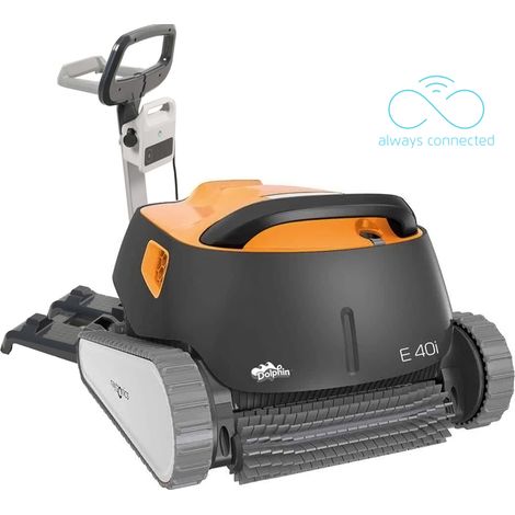 robot piscina electrico fondo, paredes y linea de agua con carro - E40I - Dolphin -