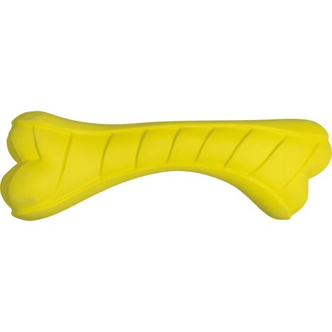 Jouet interactif pour Chien en Forme d'os au Poulet, Durable et Non Toxique, favorise la santé Dentaire, Taille 16 cm, Couleur réaliste (1/2)