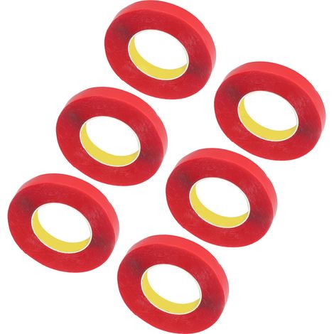 Lot de 6 rouleaux ruban adhésif double face acrylique ultra résistant imperméable démontable pour fixer cadre mural intérieur extérieur (1/5)
