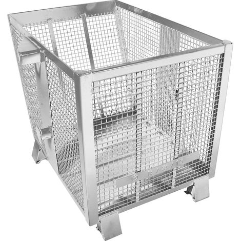 Heson, Benne basculante grillagée, capacité 0,75 m³, galvanisé (1/2)