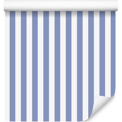 Tapete mit blauen Streifen, blauer Hintergrund für Wohn- und Schlafzimmer, 50 x 1000 cm (1/5)