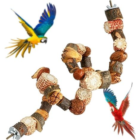 80 CM Perchoir Perroquet Jouet Perroquet Perchoir Oiseaux (1/5)