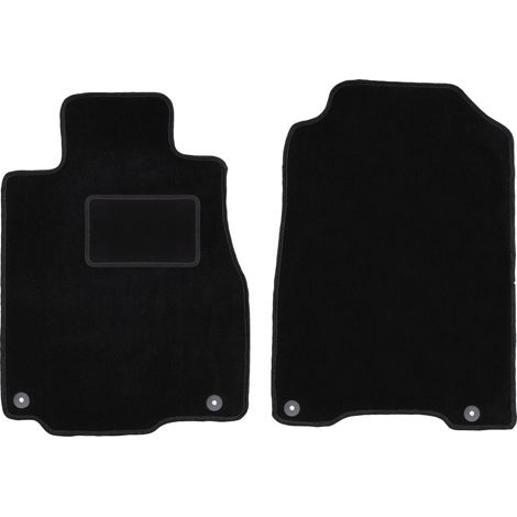 Alfombrillas delanteras para Honda CR-V IV SUV (2011-2018), color negro.