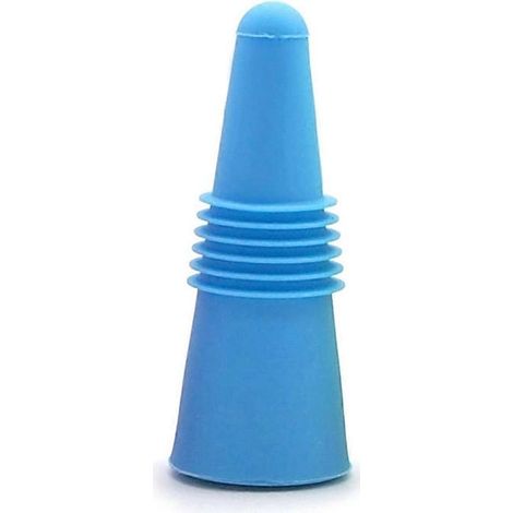 Weinflaschenverschlüsse, blauer Silikonverschluss (1/5)