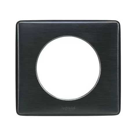 Legrand 068981 - Céliane plate - metal - 1 position - Carbon