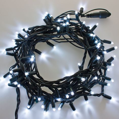Guirlande lumineuse LED 10M blanc froid raccordable professionnelle 230V IP67 extérieure Lotti (1/5)