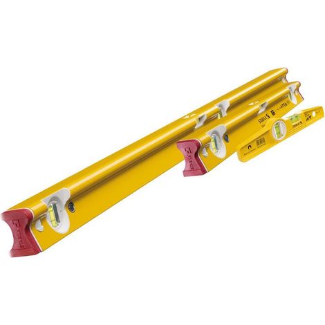 Stabila 20025 R-Type 300 3 Piece Spirit Level Set 61 & 122 + Torpedo