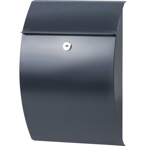 Burg Wächter 38710 CAPRI 813 ANT Briefkasten Stahlblech Anthrazit Schlüsselschloss
