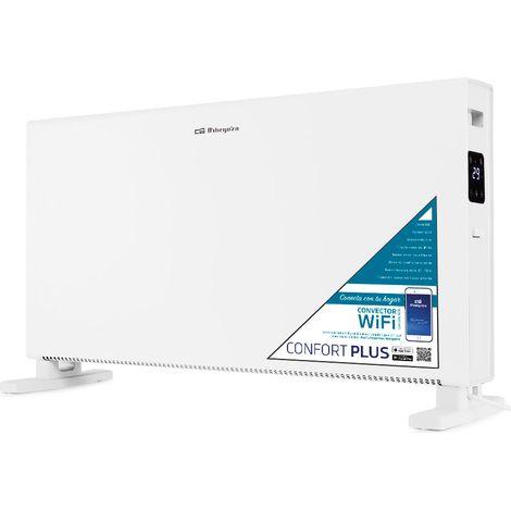 Orbegozo REW 2050 - Convector WiFi, temporizador, protección sobrecalentambiento, IP-X4, 2000 W