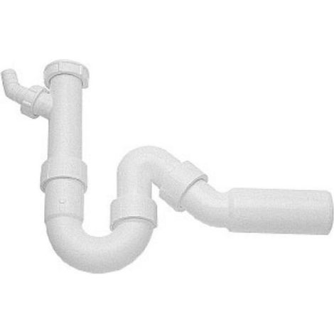 Siphon Tubulaire - Diamètre 40 mm - Pour Évier Cuisine - Compatible Système Standard - 1 Pièce
