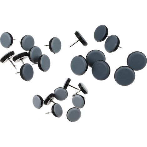 Patins de pieds chaise et table FUOYLOO 24 en PTFE avec clous, (1/5)