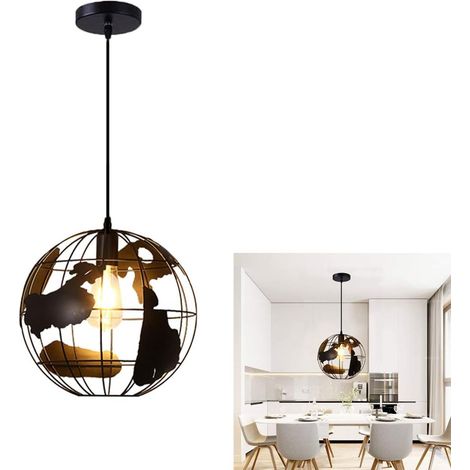 Lampes rétro plafond métallique industrie intérieur pendentif pendentif E27 pendentif terre créative pendentif salon plancher Chambre d'Hôtes Restaurant Bar couloir Restaurant [niveau d'énergie a +] (1/2)