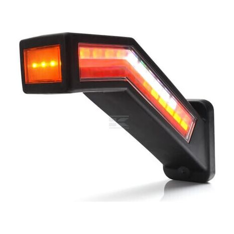 Piloto trasero multifunci贸n LED'izquierdo rojo/naranja/blanco 12-24V 238x181x72mm UNIVERSAL LA30070L (1/5)