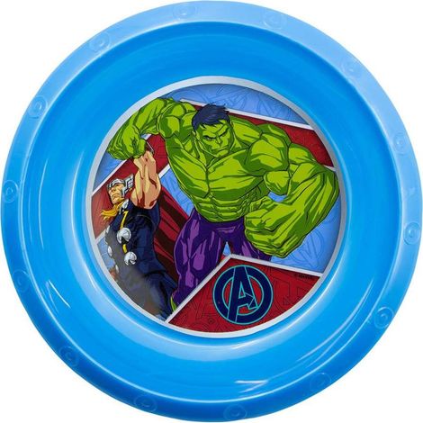 TATAWAY Marvel Ciotola blu per bambini in plastica Avengers Hulk Thor Originale (1/3)