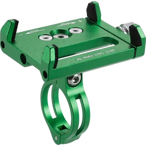 1 x Support universel pour téléphone vélo, réglable en hauteur et angle, fixation robuste pour GPS ou smartphone, compatible VTT et route