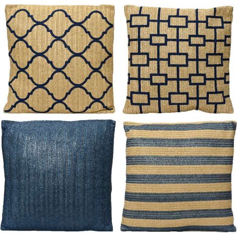 Cuscino arredo 42x42 brown blu