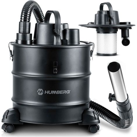 Ash Vacuum for Fireplace, 18L, 1000W, HEPA Filter