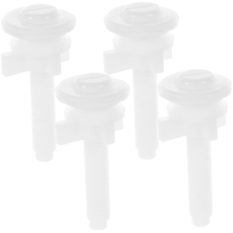 4pièces Vis De Fixation Pour Couvercle De Toilette Lot De Accessoires Pour Siège De Wc De Remplacement Pour Abattant De Wc (1/5)