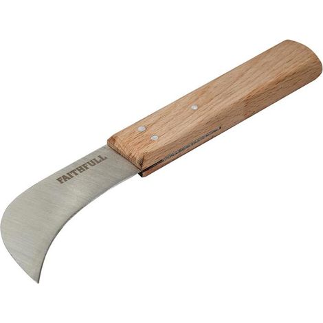 Faithfull FSC Beech Lino Tool 75mm (3in) - Riveted Curved Blad... (1/2)
